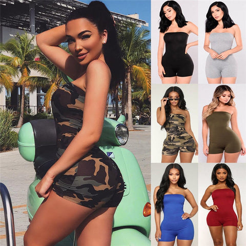 Hirigin New 2019 Fashion Women's Jumpsuit Sexy Women Boho Playsuit Women Jumpsuit Rompers Summer Beach Casual Women Clothes S-XL