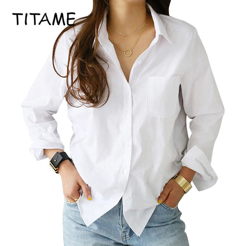 Elegant White Blouse Shirt Women's Long Sleeve Buttton Fashion Woman Blouses 2020 Womens Tops and Blouses Solid Spring Tops